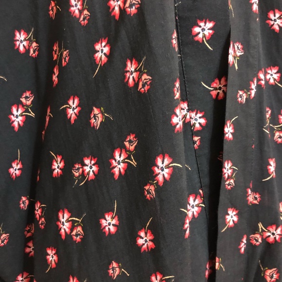 Ann Taylor Loft floral print kimono style short oversize one size flowy summer - Picture 3 of 11